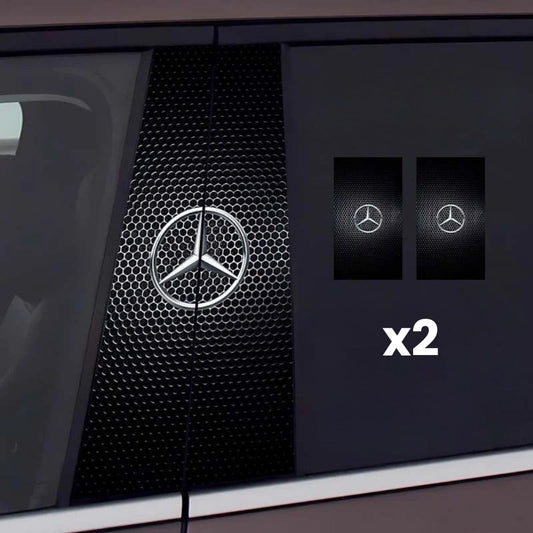 2x Naklejki na szybę samochodu z logo
