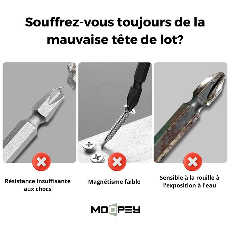 Șurubelnițe magnetice PH2 - antiderapante, rezistente la rugină și ultrarezistente (25-150 mm)