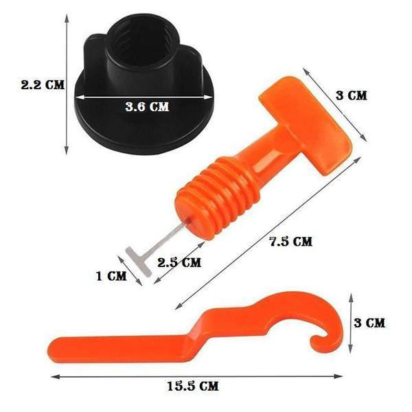 Kit reutilizabil de nivelare a plăcilor - Aliniere perfectă a plăcilor (50 buc)